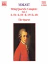 MOZART: String Quartets, K. 156, K. 158-159 and K. 458